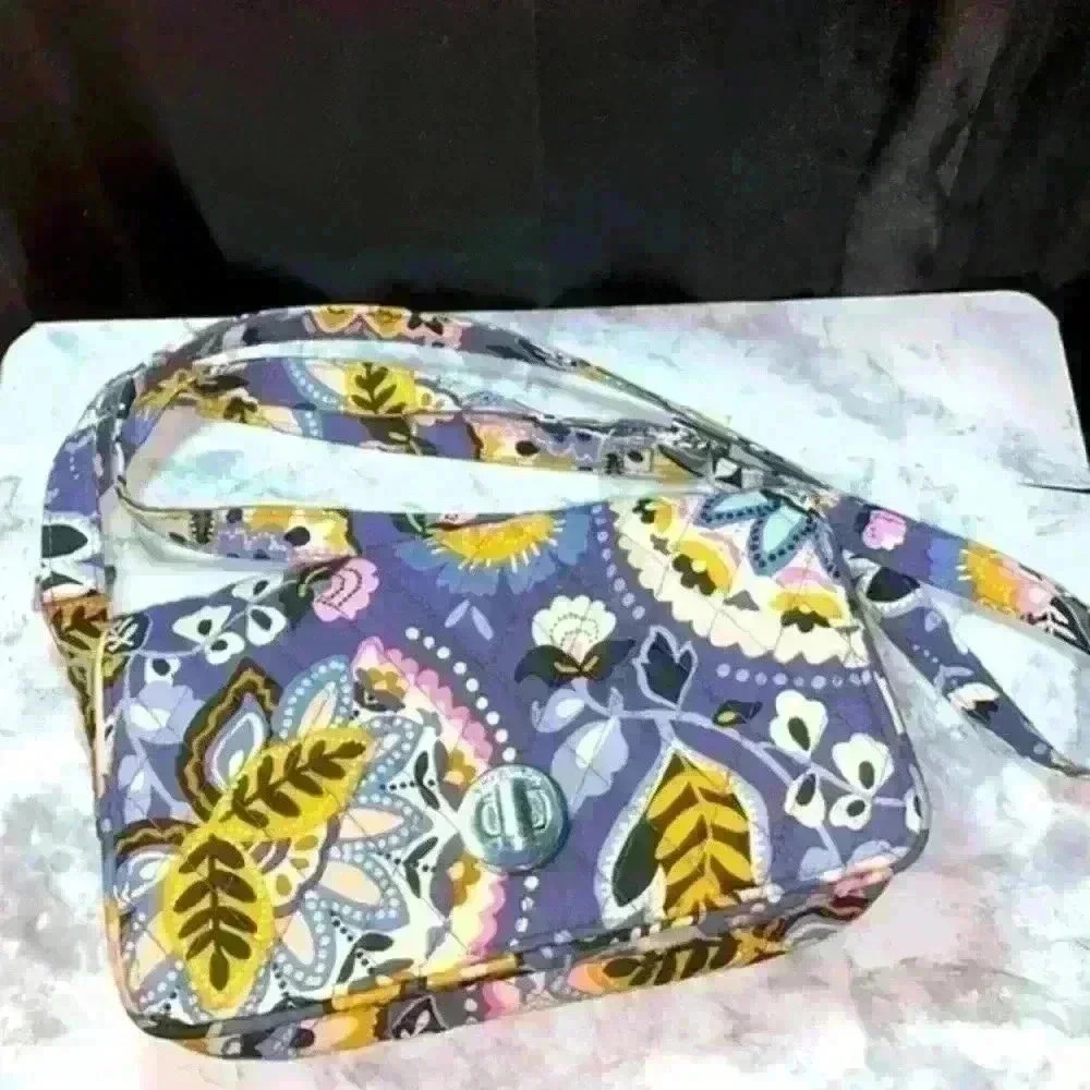 Vera Bradley Cotton Hipster Crossbody Purse with RFID Protection